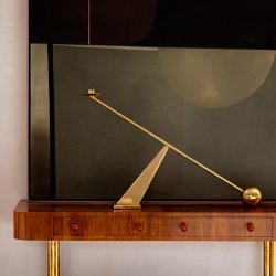 Audo Copenhagen Interconnect Lysestage Poleret Messing