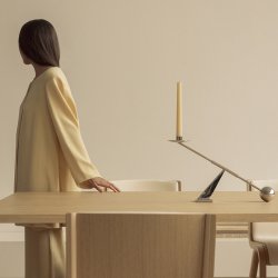 Audo Copenhagen Interconnect Lysestage Small Rustfrit Stl