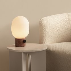 Audo Copenhagen JWDA Bordlampe Rd Travertin/Bronzeret Messing