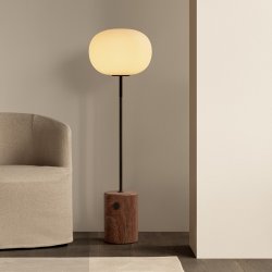 Audo Copenhagen JWDA Gulvlampe Rd Travertin/Bronzeret Messing