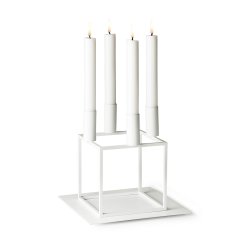 Audo Copenhagen Kubus Base til Kubus 4 Lysestage Hvid