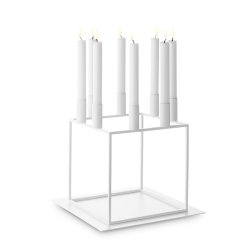 Audo Copenhagen Kubus Base til Kubus 8 Lysestage Hvid