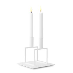 Audo Copenhagen Kubus Base til Line Lysestage Hvid