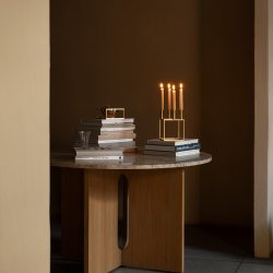 Audo Copenhagen Kubus Bowl Centerpiece Guld Finish Lille