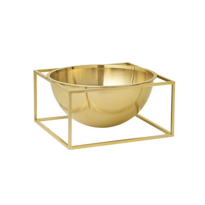 Audo Copenhagen Kubus Bowl Centerpiece Guld Finish Stor