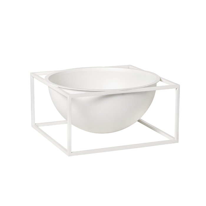 Audo Copenhagen Kubus Bowl Centerpiece Hvid Stor