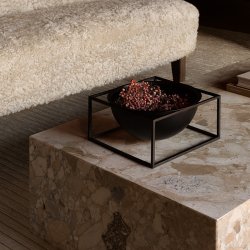 Audo Copenhagen Kubus Bowl Centerpiece Sort Stor