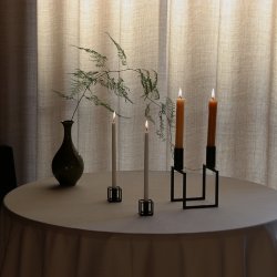 Audo Copenhagen Kubus Micro Lysestage 2 stk. Sort