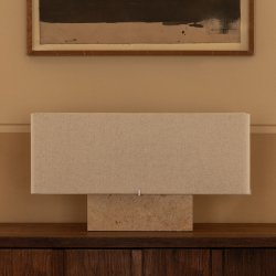 Audo Copenhagen Nonna Bordlampe Travertin H30 cm 