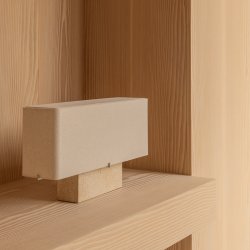 Audo Copenhagen Nonna Bordlampe Travertin H30 cm 