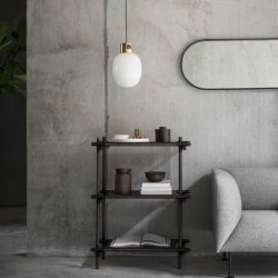 Audo Copenhagen Norm Ovalt Vgspejl Sort