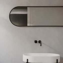 Audo Copenhagen Norm Ovalt Vgspejl Sort
