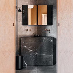 Audo Copenhagen Norm Rektangulrt Vgspejl Sort