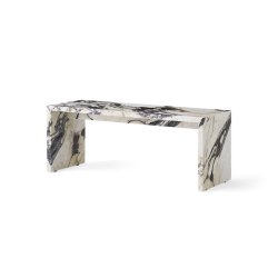 Audo Copenhagen Plinth Bridge Rose Marble Calacatta Viola