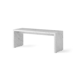 Audo Copenhagen Plinth Bridge White Marble Carrara
