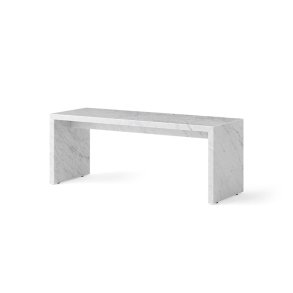 Audo Copenhagen Plinth Bridge White Marble Carrara