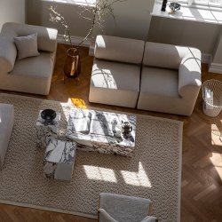 Audo Copenhagen Plinth Cubic Calacatta Viola