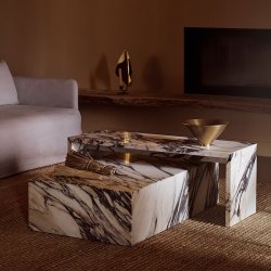 Audo Copenhagen Plinth Low Calacatta Viola