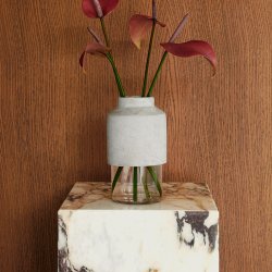 Audo Copenhagen Plinth Tall Calacatta Viola