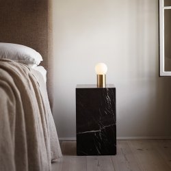 Audo Copenhagen Plinth Tall  Nero Marquina