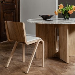 Audo Copenhagen Ready Dining Chair Natur Eg/Fuldpolstring Beige Boucl 