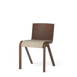 Audo Copenhagen Ready Dining Chair - Rdbejdset Mrk Eg/Beige Boucle