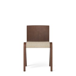 Audo Copenhagen Ready Dining Chair - Rdbejdset Mrk Eg/Beige Boucle