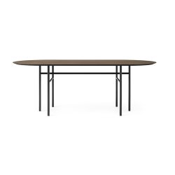 Audo Copenhagen Snaregade Ovalt Bord Sort/Mrkbejdset Eg