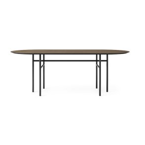 Audo Copenhagen Snaregade Ovalt Bord Sort/Mrkbejdset Eg