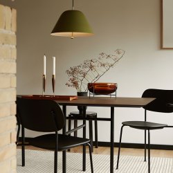 Audo Copenhagen Snaregade Rektangulrt Spisebord Sort/Mrkbejdset Eg