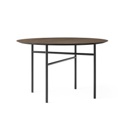 Audo Copenhagen Snaregade Spisebord 120 cm Sort/Mrkbejdset Eg