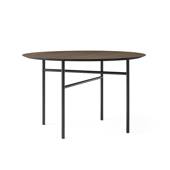 Audo Copenhagen Snaregade Spisebord 120 cm Sort/Mrkbejdset Eg