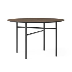 Audo Copenhagen Snaregade Spisebord 138 cm Sort/Mrkbejdset Eg