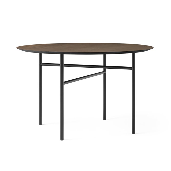 Audo Copenhagen Snaregade Spisebord 138 cm Sort/Mrkbejdset Eg