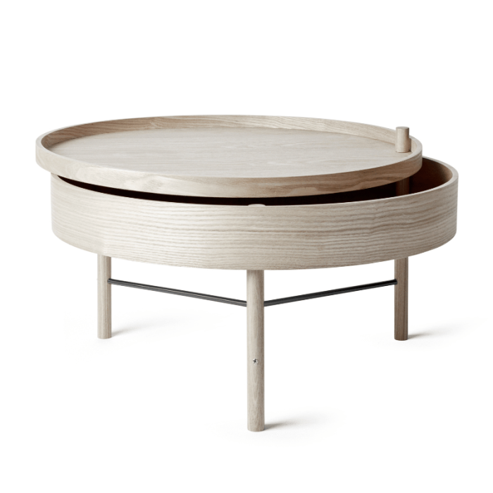 Audo Copenhagen Turning Table White Oak 