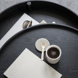 Audo Copenhagen Turning Table Sort Bejdset Ask