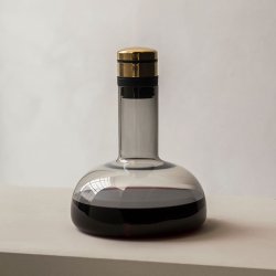Audo Copenhagen Wine Breather Vinkaraffel Smoke/Messing