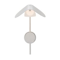 Audo Copenhagen Wing V�glampe Poleret Aluminium/Hvid Indersk�rm