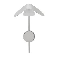 Audo Copenhagen Wing V�glampe Poleret Aluminium/Hvid Indersk�rm