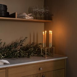 Audo Copenhagen Kubus 4 Lysestage - Guld Finish