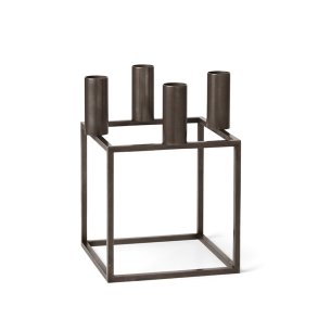 Audo Copenhagen Kubus 4 Lysestage Poleret Kobber Finish