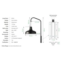 Eleanor Home Bistro Lampe - Sort