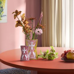 Bj�rn Wiinblad Nina Vase Pink/R�d H16,5 cm