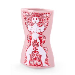 Bj�rn Wiinblad Nina Vase Pink/R�d H16,5 cm