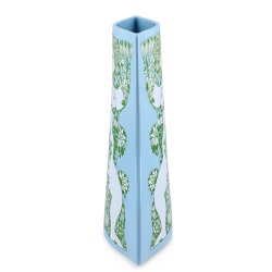 Bj�rn Wiinblad Nina Vase Lys Bl�/Gr�n H28,5 cm 