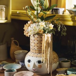 Bjrn Wiinblad Olga Vase Sand 35 cm