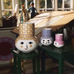 Bjrn Wiinblad Olga Vase Bl 20 cm