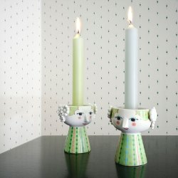 Bjrn Wiinblad Eva Lysestage - Lysegrn