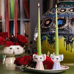 Bjrn Wiinblad Eva Lysestage - Lavendel