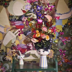 Bjrn Wiinblad Eva Vase - H18,5 cm - Bl